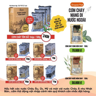 [️Đọc kĩ mô tả] RỤM - CƠM CHÁY CHÀ BÔNG CÁ LÓC 475G (HỘP 3 MIẾNG)
