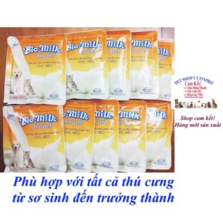  15 GÓI SỮA DINH DƯỠNG CHO CHÓ MÈO Bio milk Gói 100g Bổ sung chất dinh dưỡng - Pet shop Uytinpro 