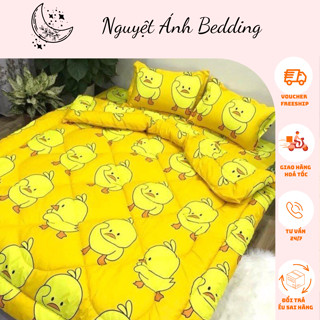 [Giá rẻ] Chăn mền phao trần bông dày dặn mẫu Vịt Vàng, bông sạch siêu nhẹ siêu ấm mùa đông siêu đẹp