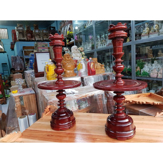 Giá Tại Kho Cặp chân đèn gỗ xà cừ cao 41 cm hàng giá rẻ