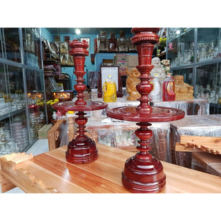 Giá Tại Kho Cặp chân đèn gỗ xà cừ cao 41 cm hàng giá rẻ