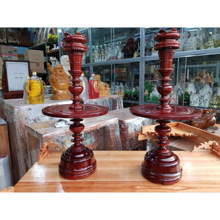 Giá Tại Kho Cặp chân đèn gỗ xà cừ cao 41 cm hàng giá rẻ