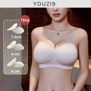 Áo nâng ngực không dây YOUZI9 độn ngực to tròn, thiết kế không gọng chống tuột
