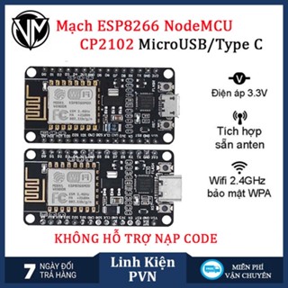 Kit RF thu phát wifi ESP8266 NodeMCU Lua CP2102 MicroUSB/TypeC