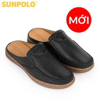 Dép sục nam da bò SUNPOLO SP1387 trung niên