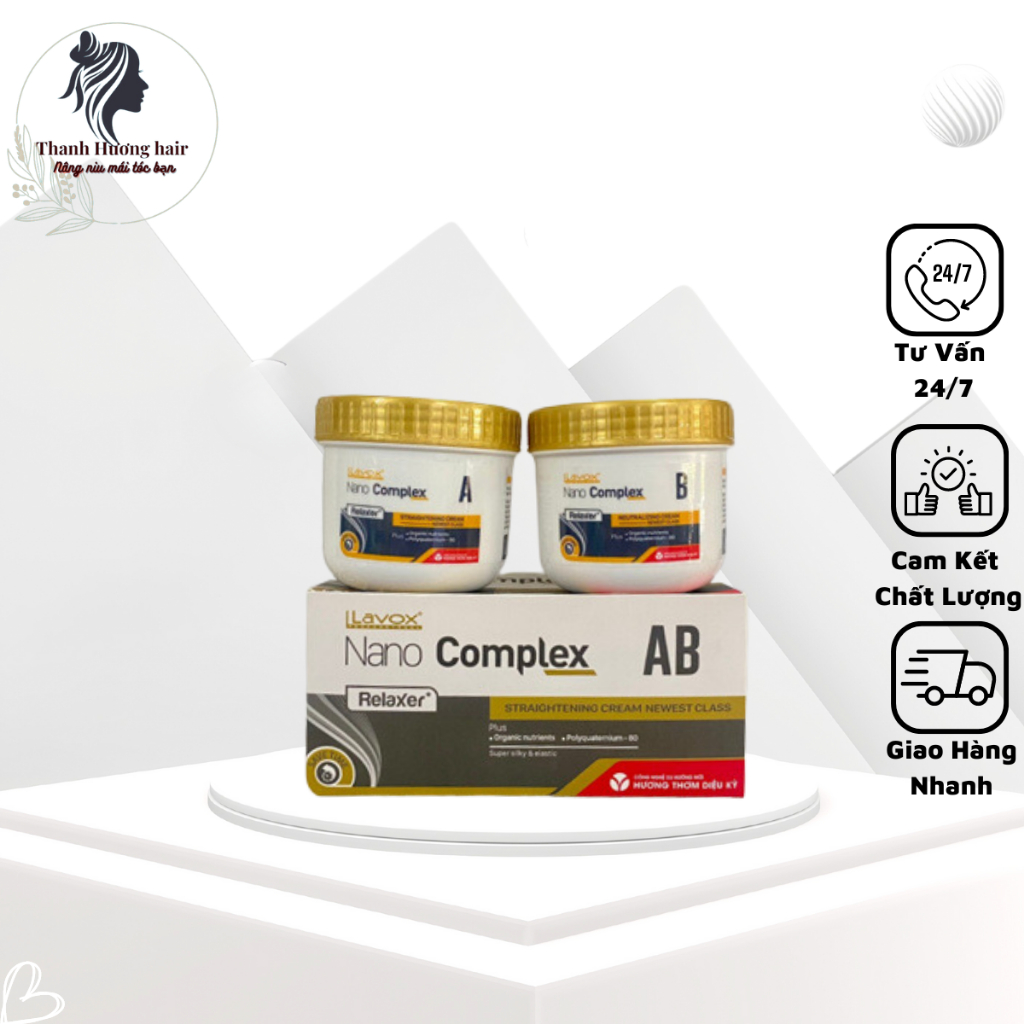 Thuốc duỗi LAVOX NANO COMPLEX AB ( 150ml x 2 hũ ) (hộp)