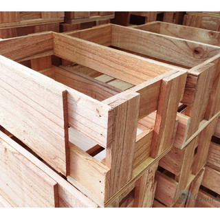 THÙNG GỖ - KỆ PALLET ĐA NĂNG (KT lọt lòng D22.5xR12.5xC10cm)