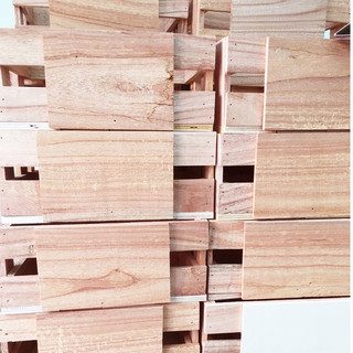 THÙNG GỖ - KỆ PALLET ĐA NĂNG (KT lọt lòng D22.5xR12.5xC10cm)