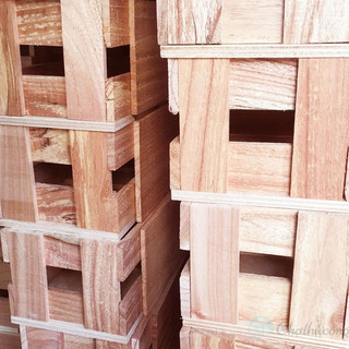 THÙNG GỖ - KỆ PALLET ĐA NĂNG (KT lọt lòng D22.5xR12.5xC10cm)