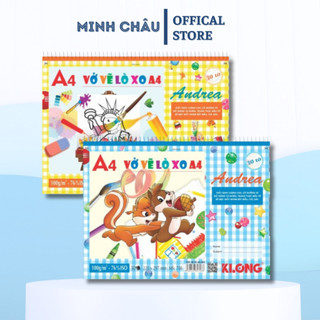 Vở vẽ klong lò xo xé a4. 30 tờ 100/84; ms: 708