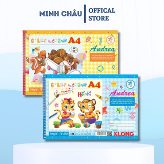 Vở vẽ klong xé lò xo dọc a4, 20 tờ 100/84; ms: 713