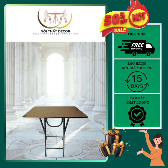 Bàn xếp , bàn cf chân cao 75cm , bàn học làm việc xếp gọn tiện lợi . kích thước 40x80