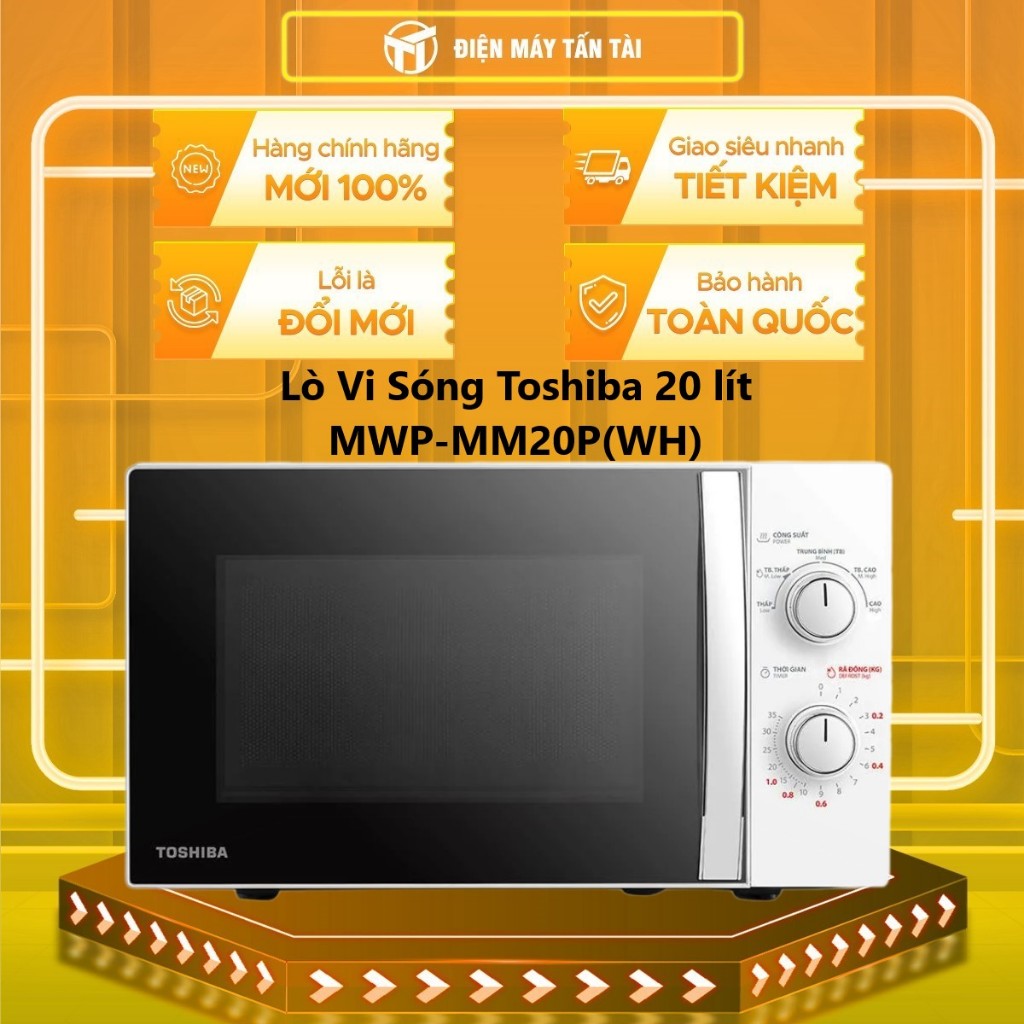 MWP-MM20P(WH) Lò Vi Sóng Toshiba 20 lít MWP-MM20P(WH) - GIAO TOÀN QUỐC