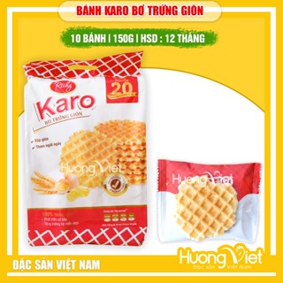  Bánh Karo bơ trứng giòn Richy 150g  10 gói x 15g  Date mới HSD: 12 tháng bánh Karo giòn bánh ăn sáng ngon 
