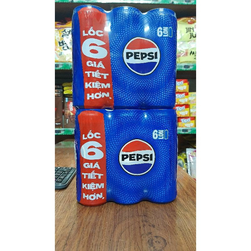 THÙNG NƯỚC NGỌT CÓ GA  PEPSI / THÙNG 24 LON × 320ML