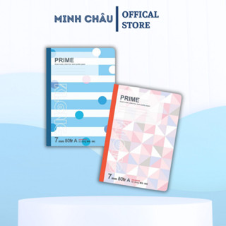  Vở May Dán Gáy Kẻ Ngang Prime Klong B5 - 80 Trang; MS: 892 Giấy Màu Kem Định Lượng 70 