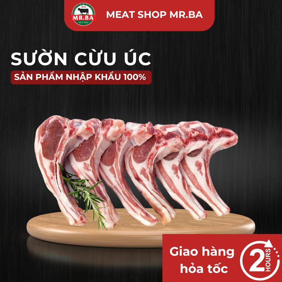 (HỎA TỐC) Sườn Cừu Australia - 500gr