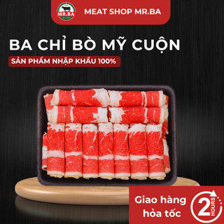 (HỎA TỐC) Ba Chỉ Bò Mỹ Cuộn - 500gr