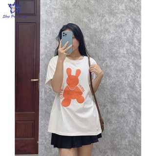 Áo phông nữ dáng rộng, áo thun 100% cotton cao cấp dáng dài nhiều hình Hót Trend Mã  AP99