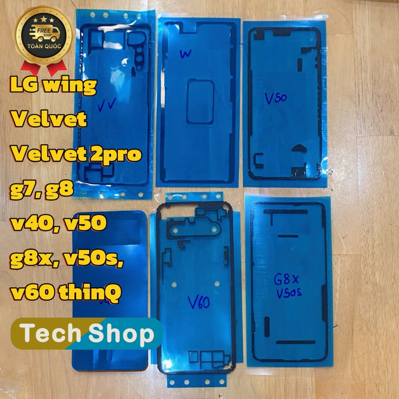 Ron Keo Lưng chống Nước Cho Điện Thoại LG V60 Velvet Velvet 2 Pro Wing V50 V50s G8x V40 G7 G8 thinQ