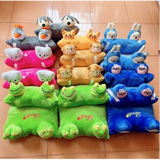  Gối đi xe máy thú bông 2 đầu cho bé 