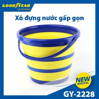 Xô Đựng Gấp Gọn GOODYEAR GY-2228 Dung Tích 10L Đa Năng Có Móc Treo Tiện Dụng - Nhập Khẩu Chính Hãng