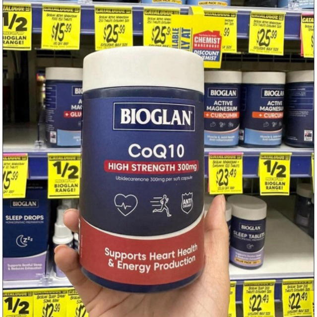 Bổ tim hàm lượng cao Bioglan CoQ10 300mg