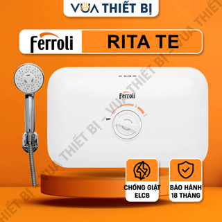 Ferroli RITA TE FS-4.5TE 4500w - Bình nóng lạnh bếp chống giật ELCB Máy nước nóng trực tiếp tay sen TM FS-4.5TM