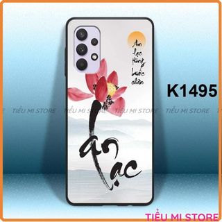 Ốp lưng kính chống bể Samsung A32 (4G,5G), A72 (4G,5G)  A53 5G , A52 (4G,5G) in hình thời trang thư pháp