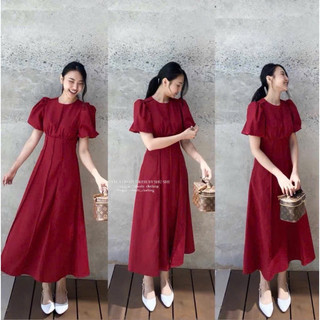 𝐒𝐭𝐞𝐥𝐥𝐚 𝐋𝐢𝐧𝐞𝐧 𝐃𝐫𝐞𝐬𝐬 - Đầm Nhún Ngực Tay Bí ( ảnh chính chủ )