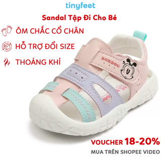 Sandal Tập Đi Cho Bé Gái Thoáng Khí TINYFEET SD03 Giày Tập Đi Cho Bé 1 Tuổi 2 Tuổi Chống Trơn Tr