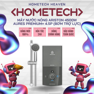AURES PREMIUM+ 4.5P [BƠM TRỢ LỰC] - Máy Nước Nóng Ariston 4500W AURES PREMIUM+ 4.5P / AURES PREMIUM+ 4.5 - Mới 100%