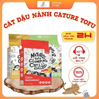 Cát Đậu Nành CATURE TOFU Cho Mèo Đi Vệ Sinh, Cát Gỗ Cho Mèo Đi Vệ Sinh Siêu Khử Mùi Và Tiết Kiệm - LeoPet