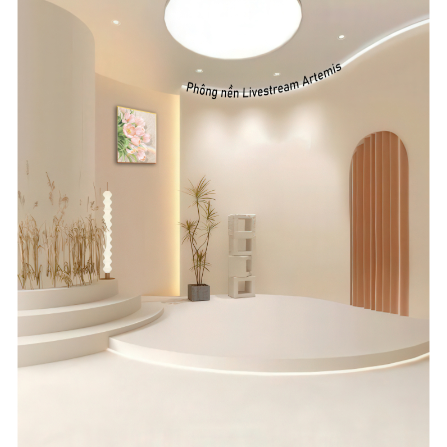 Phông nền Livestream - Chụp ảnh  sang trọng in 3D/5D ( có in theo kích thước yêu cầu)