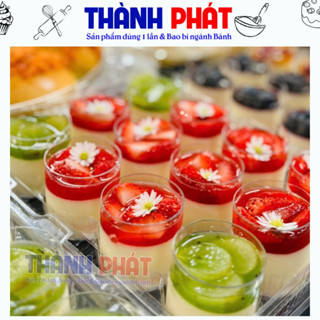 100 Ly LC-86 đựng panna cotta 70ml - Ly tròn mini trang trí tiệc teabreak - Ly LC86 đựng bánh lạnh mini