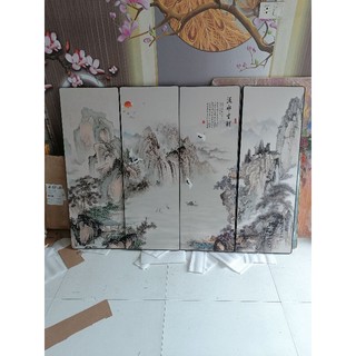Tranh đính đá vợ chồng 90x50cm
