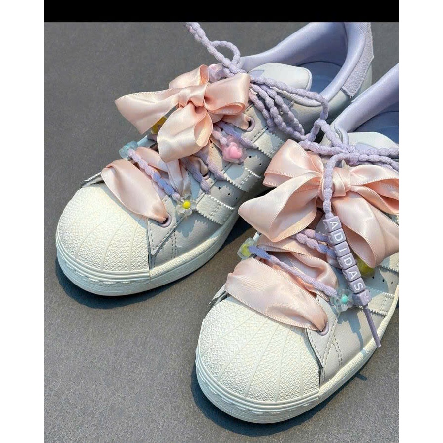 [Fullbox+hàng sẵn] giày sò charm tím Adidas Superstar Charm Tím lai au