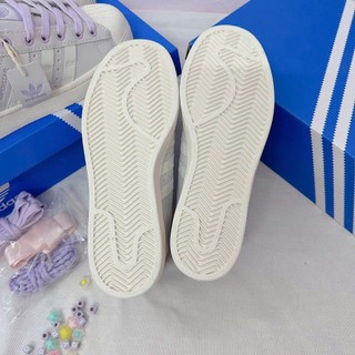 [Fullbox+hàng sẵn] giày sò charm tím Adidas Superstar Charm Tím lai au