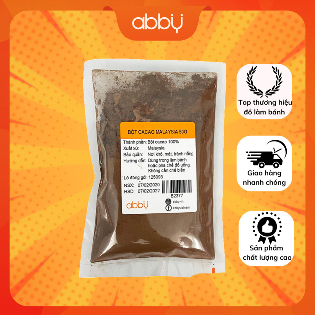 Bột Cacao Malaysia 50 gam