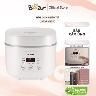 Nồi cơm điện Lotor VH35C dung tích 1.6L, chống dính, HẸN GIỜ thông minh, Nồi cơm điện mini tiết kiệm điện năng