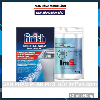 Muối rửa bát làm mềm nước finish 1.2kg, 1kg - muối nguyên sinh isarel ims 1.5kg - imp - impvn