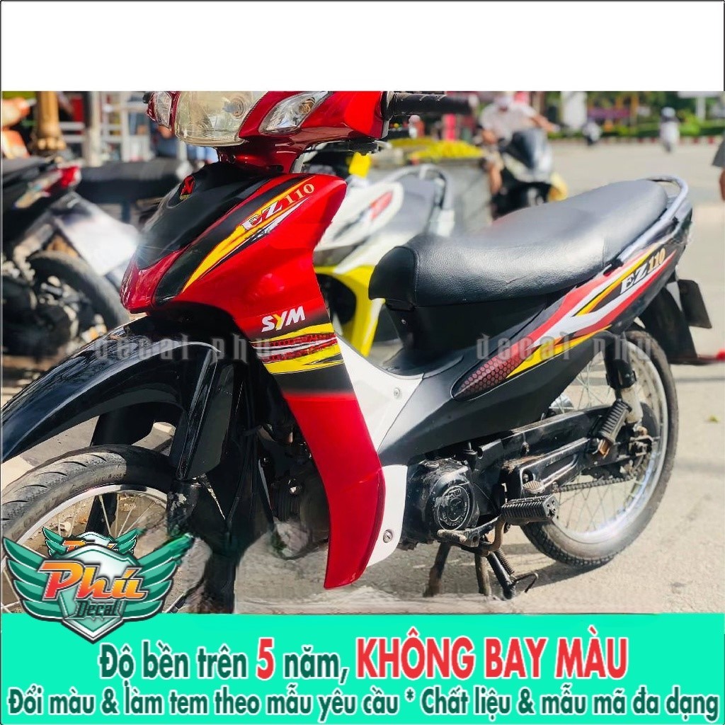 Tem Rời EZ 110 Đỏ đen (K) -1