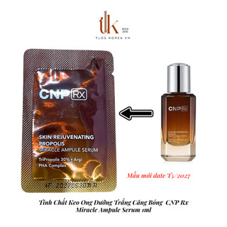  Combo 5 gói Tinh Chất Keo Ong Dưỡng Trắng Căng Bóng  CNP Rx Miracle Ampule Serum 1ml 