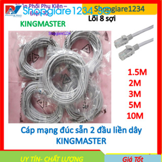Dây Cáp Mạng Bấm Sẵn 2 Đầu KINGMASTER dài 1.5M - 2M- 3M - 5M - 10M UTP CAT 5E