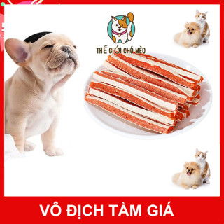 Bánh thưởng cho chó sanwich cá hồi  kích thích sự thèm ăn của cún cưng Giúp những chú chó nhà bạn không cắn phá