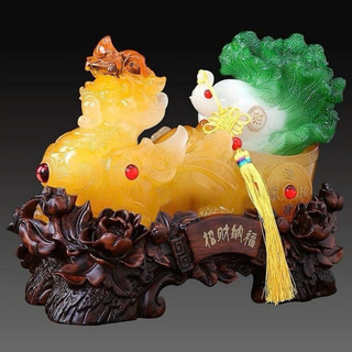 [Giá Tốt] Tỳ Hưu Phong Thuỷ Ngang 27cm Hàng Nhập Khẩu (Quà Tặng, Đặt Bàn Thờ Thần Tài)