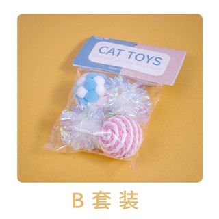 [CAT TOYS ] Đổ chơi banh lục lạc set 4 món dành cho mèo - T3 PETS SHOP