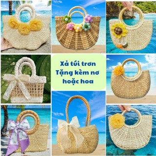   Xả Kho Nghỉ Bán  Túi Cói Lục Bình Chụp Hình Nhiều Mẫu Decor Đi Biển 