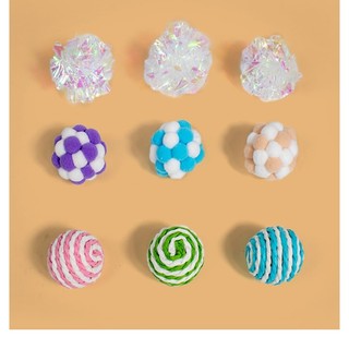 [CAT TOYS ] Đổ chơi banh lục lạc set 4 món dành cho mèo - T3 PETS SHOP