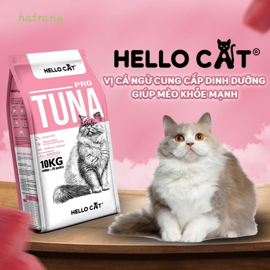 Hạt cho mèo HELLO CAT bao 10kg